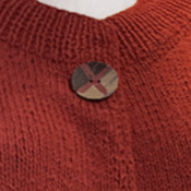 STRICKPAKET JACKE RUBINROT