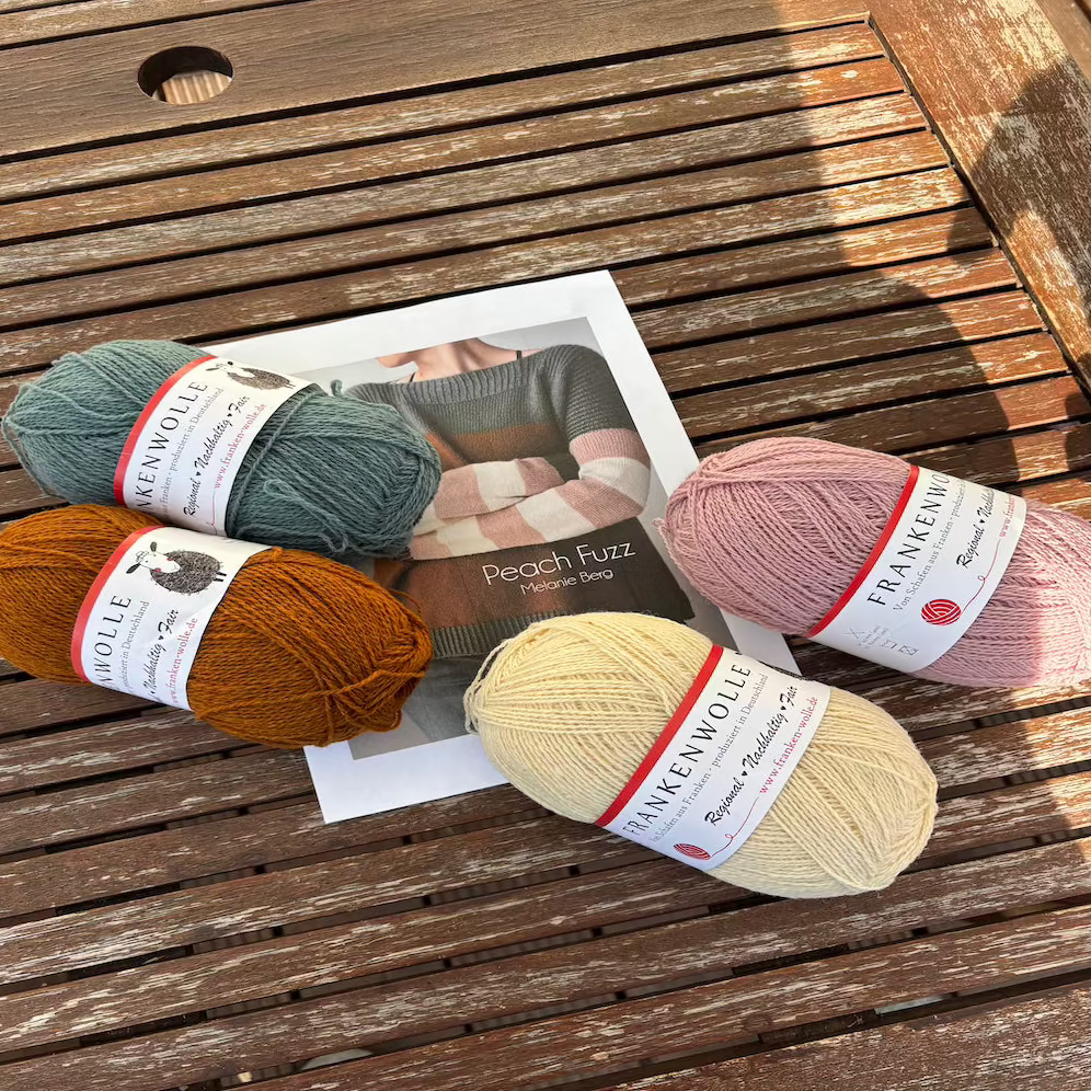 Strickpaket "Peach Fuzz" nach Melanie Berg