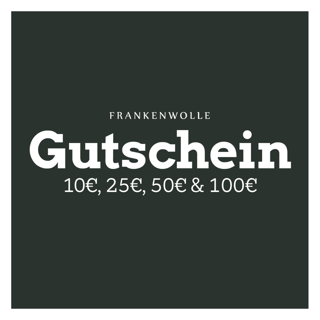 Frankenwolle Geschenk Gutschein für nachhaltige Merinowolle