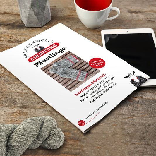 Strickanleitung M002 "Fäustlinge"  Design FRANKENWOLLE DIGITAL