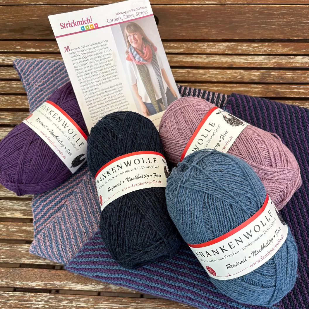 Strickpaket "Corner, Edges & Stripes" nach Martina Behm